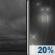 Tonight: A slight chance of rain after 5am. Cloudy. Low around 57, with temperatures rising to around 59 overnight. Northwest wind around 5 mph. Chance of precipitation is 20%. Tonight: Cloudy then Slight Chance Light Rain